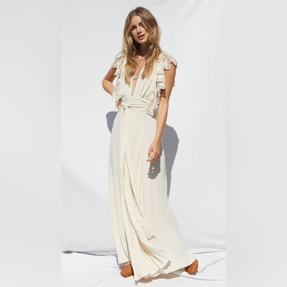 Jen’s Pirate Booty White Poppy Dress.  Brand new, tag still on.